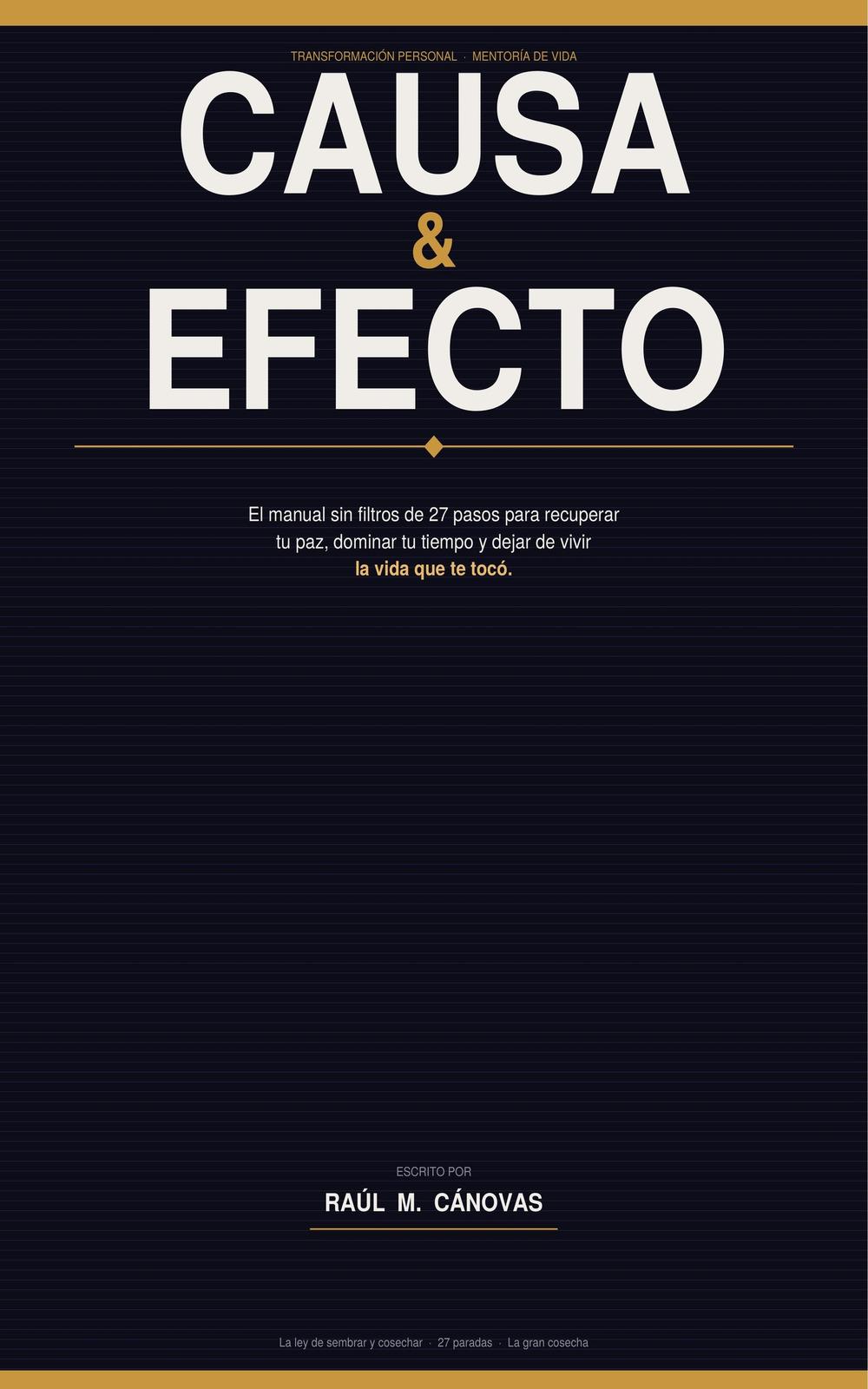 Portada de CAUSA & EFECTO, de Raúl M. Cánovas